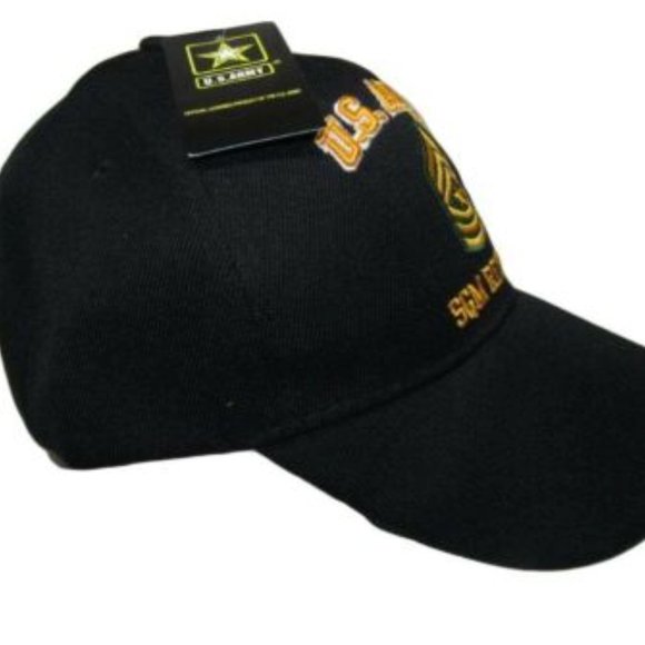 U.S. Army SGM Retired Military Black Embroidered C - Picture 4 of 4